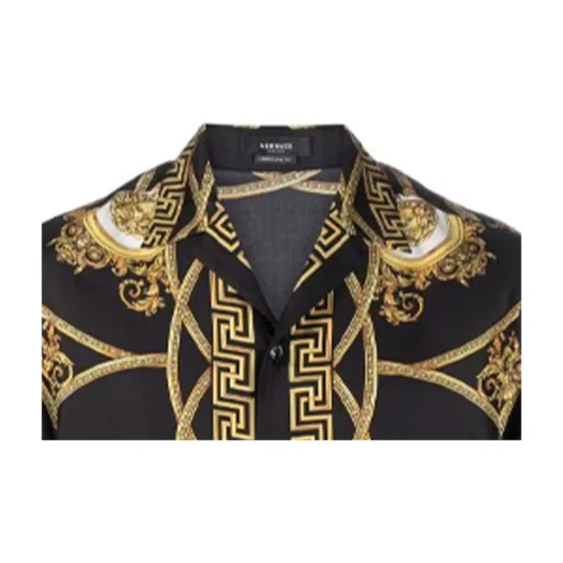 VERSACE La Coupe Des Dieux Silk Shirt-4