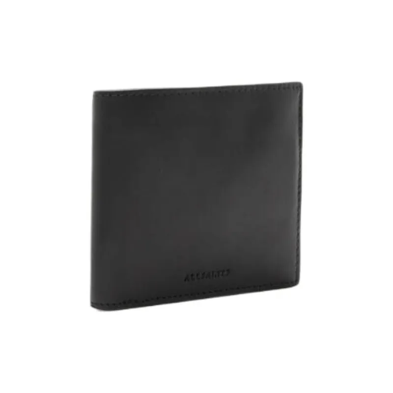 ALLSAINTS Cow Leather Wallet Women's Black-1