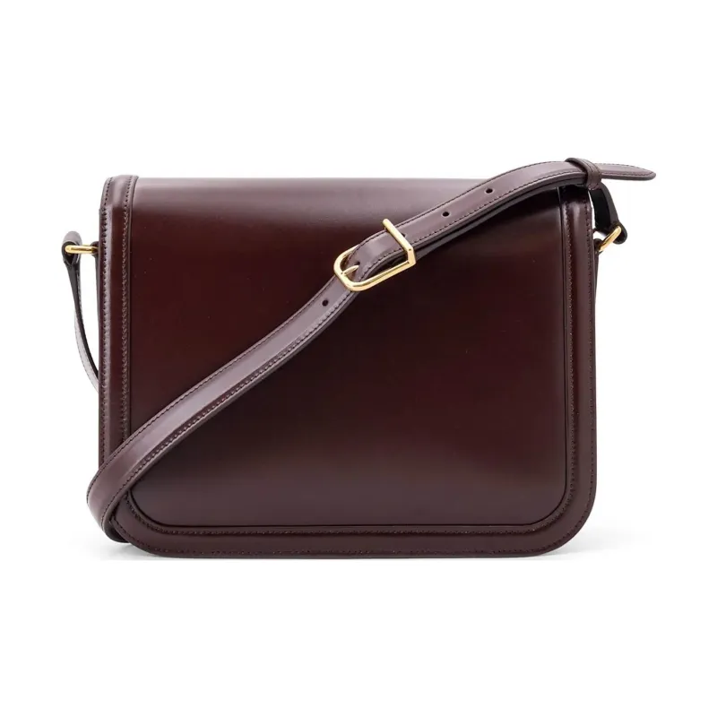 Valentino GARAVANI Leather Shoulder Bag Women's Burgundy-2