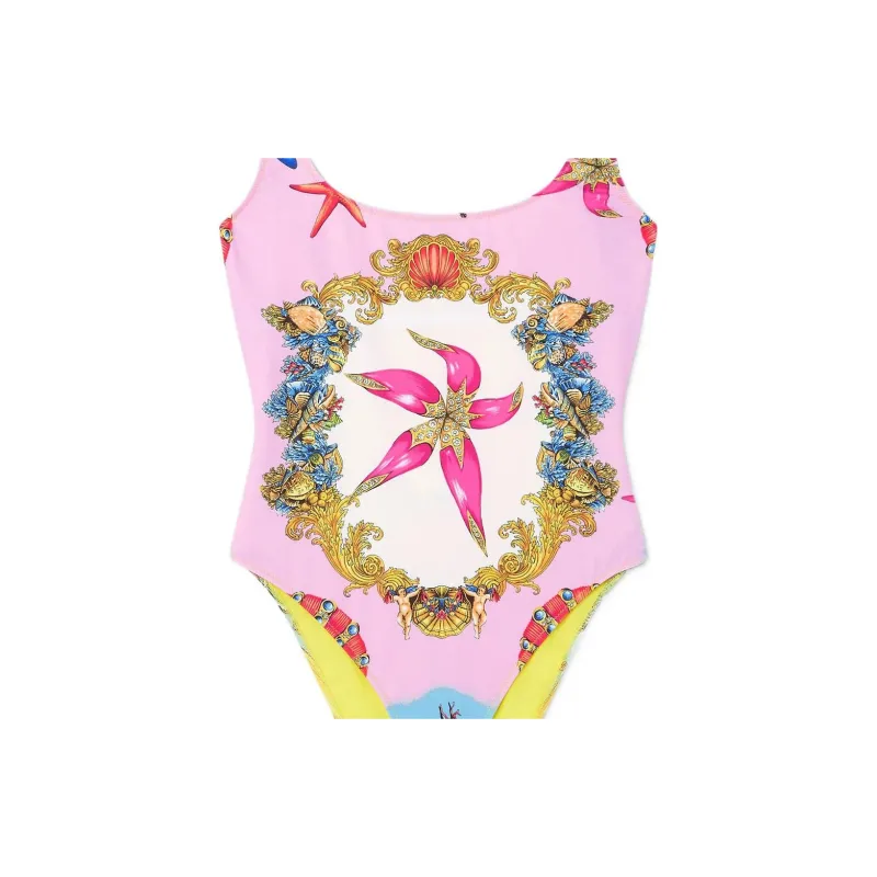 VERSACE Trésor De La Mer Print Swimsuit 'Light Blue/Multicolor'-2