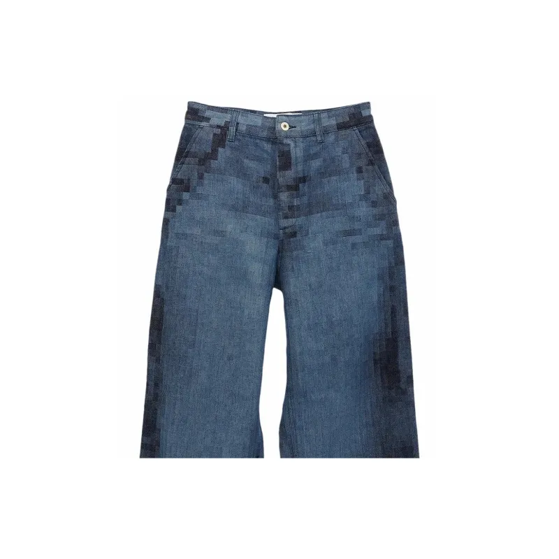 LOEWE Pixelated Baggy Jeans-5