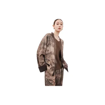 NAWEI Jackets Coats Women's Brown Gray