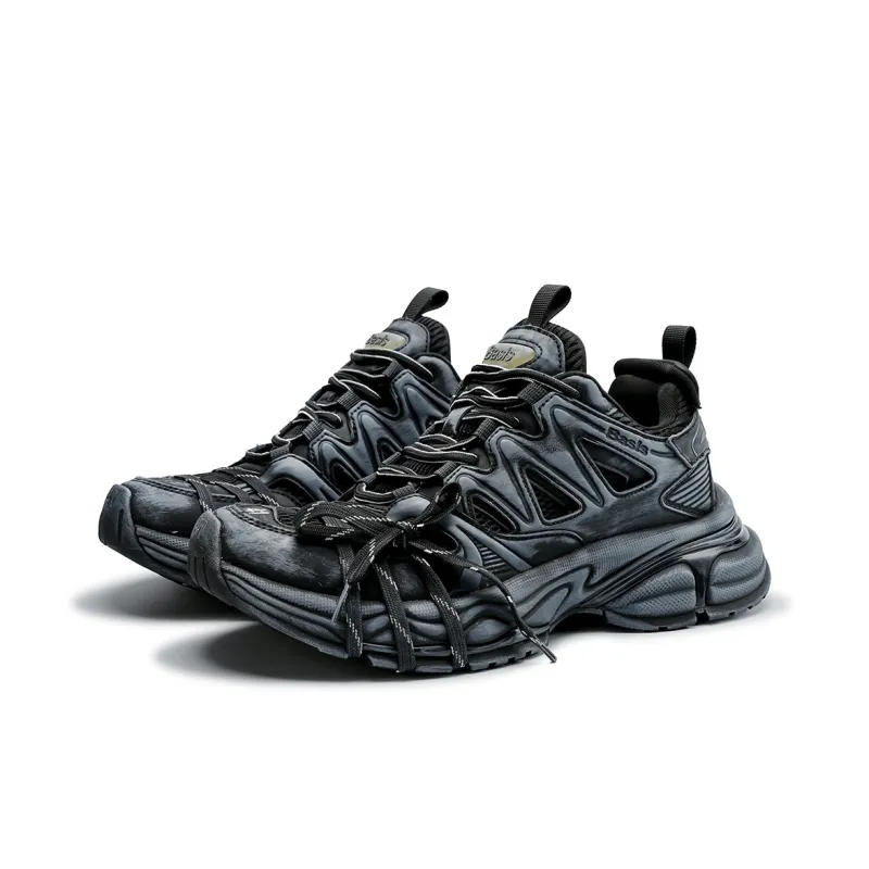 K-WANG Paris Breeze Anti-Slip And Wear-Resistant Height Increasing Low-Top Chunky Sneakers Unisex-44