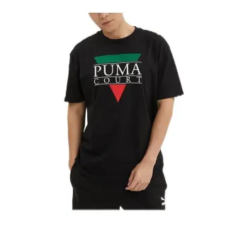 PUMA Tennis Club Graphic T Shirts Men Black