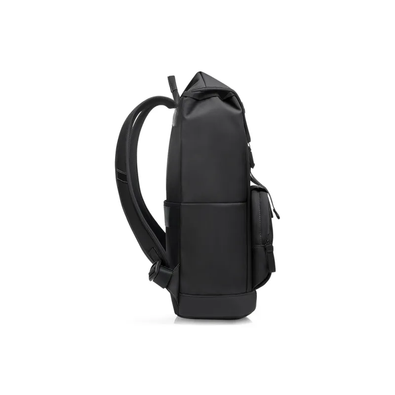 OIWAS Fabric Travel Backpack Laptop Bag Regular Unisex Black/Khaki-4