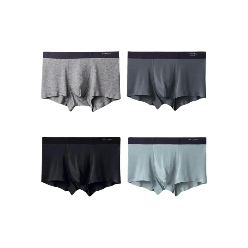 H YXIANG Underpants Men's 4 Pack-8