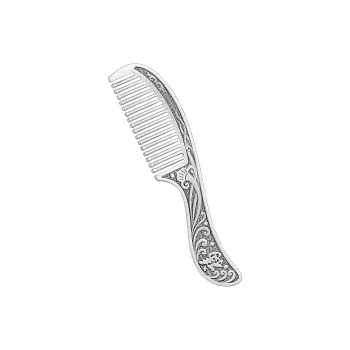 QINGFU 999 Fine Silver Comb Women's