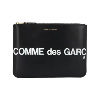 CDG Leather Wallet Regular Men's Black