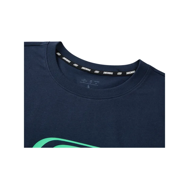 Skechers T Shirt Unisex Navy Blue-2