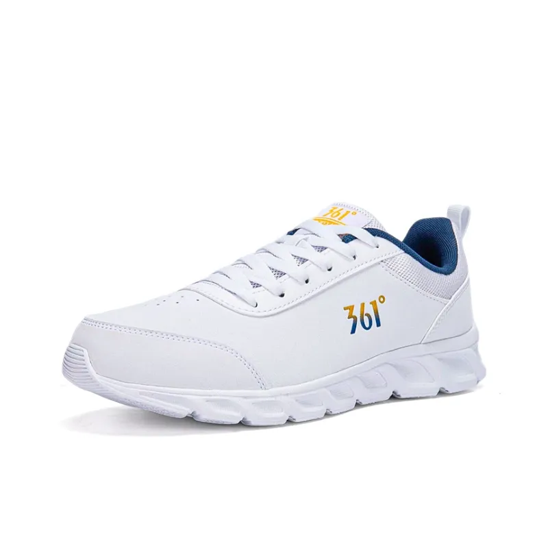 361° Cushioning Slip Resistant Low Top Running Shoes Men's White Blue-2