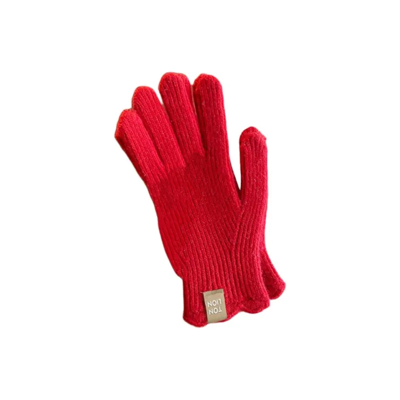Tonlion Acrylic Knit Gloves Women's-16