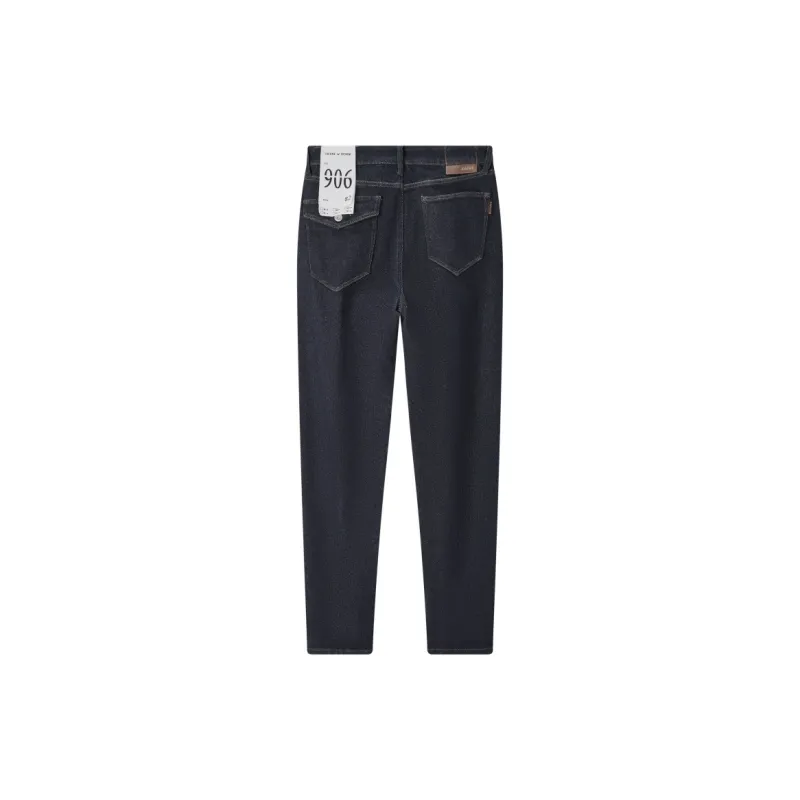 Jiumuwang Men's Pants Expert Jeans Men's Navy Blue-1
