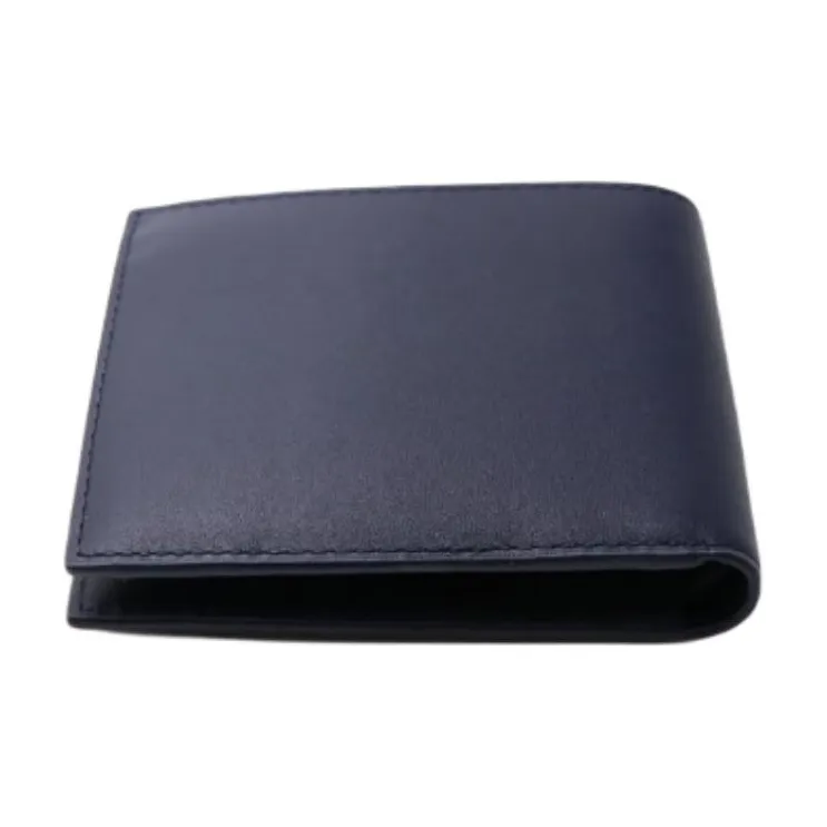 LACOSTE Leather Wallet Regular Men's Blue-2