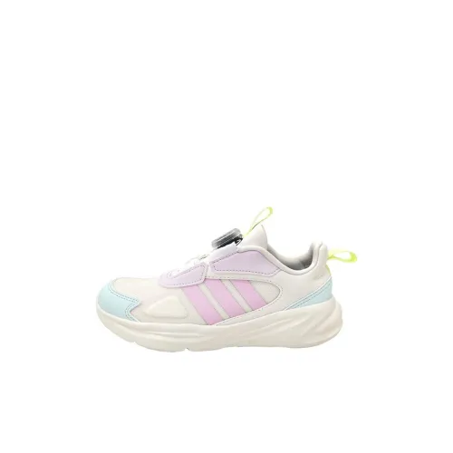 Adidas Ozelle Anti Slip And Wear Resistant Warm Low Top Kids' Running Shoes Beige/Pink/Blue Kids'