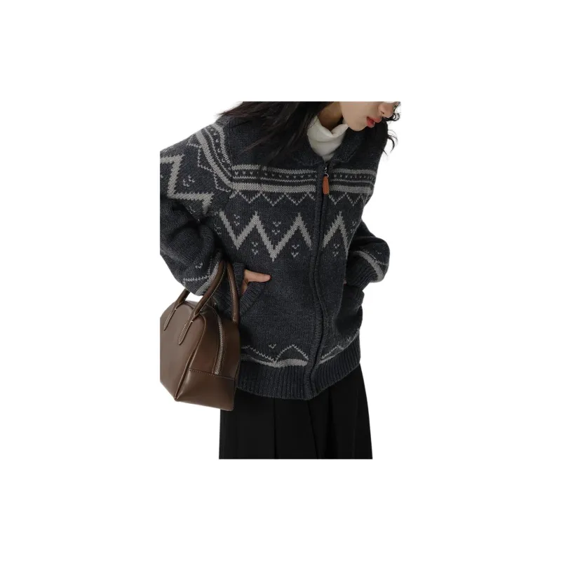 Omont Sweater Women's Dark Gray Blue-1