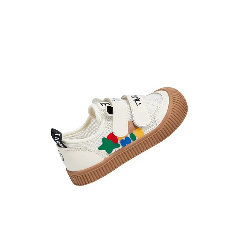 TARANIS 311 Anti Slip And Wear Resistant Breathable Low Top Kids' Skateboarding Shoes White Children Aged 3 7 Years Old-2