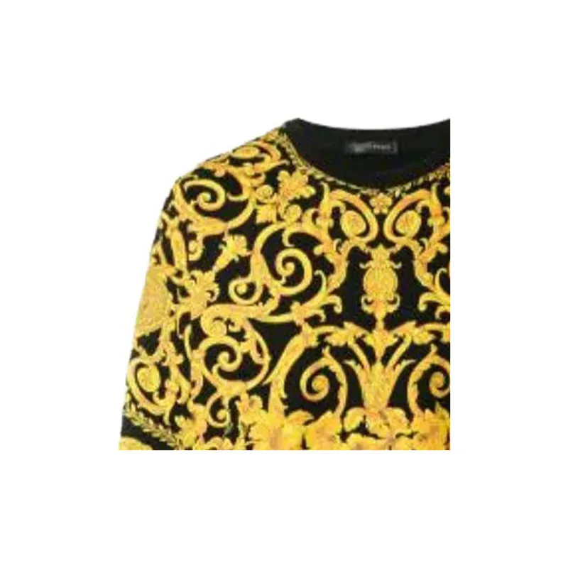 VERSACE Sweatshirts Men Yellow Black-4