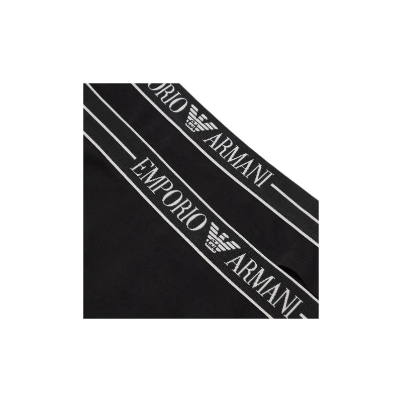 EMPORIO ARMANI Two pack Of Asv Organic cotton Thongs With Logo Waistband-1