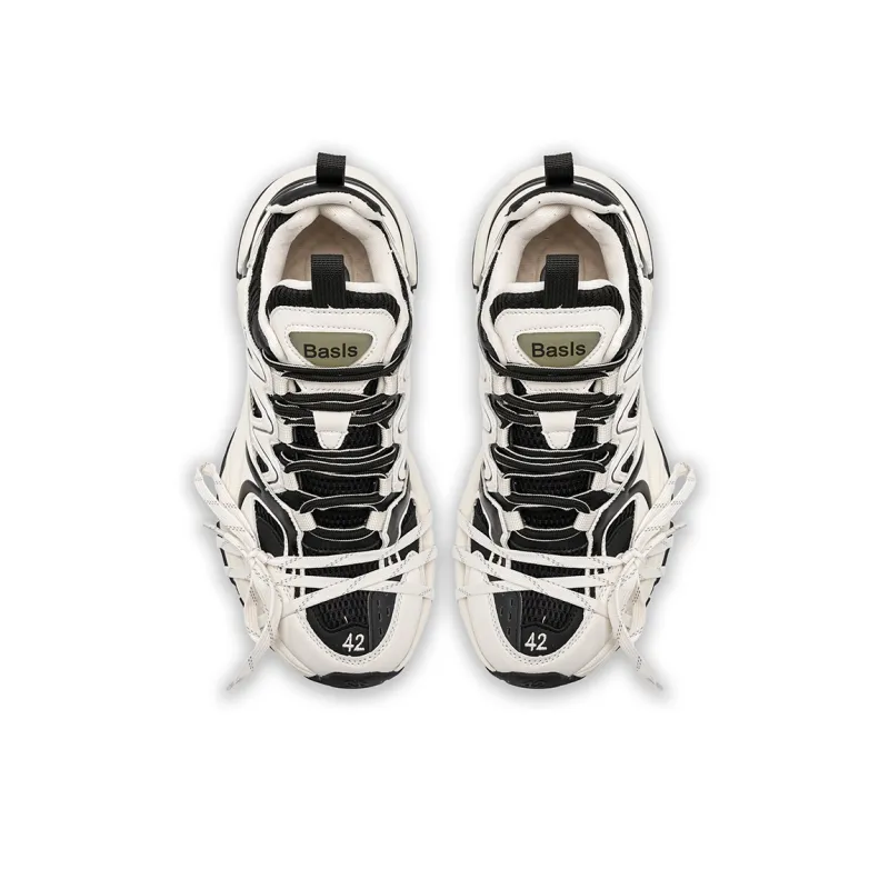 K-WANG Paris Breeze Anti-Slip And Wear-Resistant Height Increasing Low-Top Chunky Sneakers Unisex-9