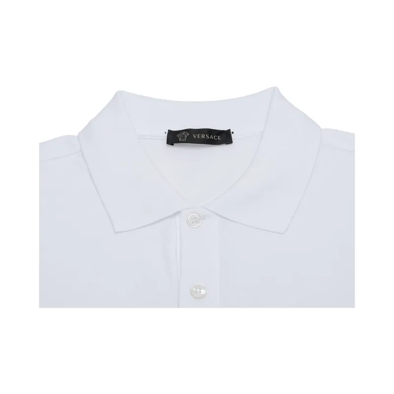 VERSACE Polo Shirts Men White-2