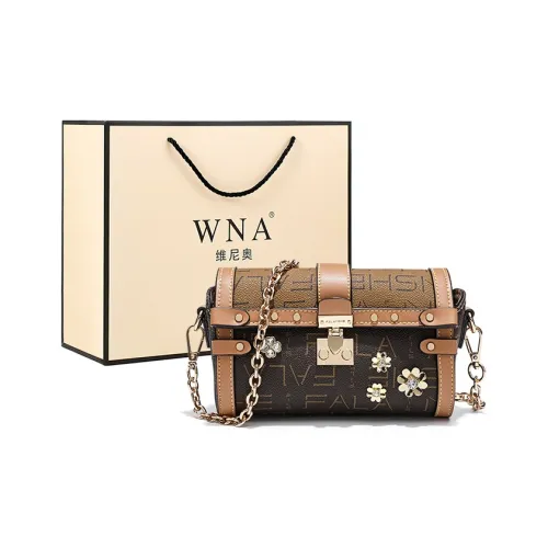Vigno Synthetic Leather Shoulder Bag Women's Light Brown & Dark Brown/White & Brown/Dark Brown Dark Blue & Camel