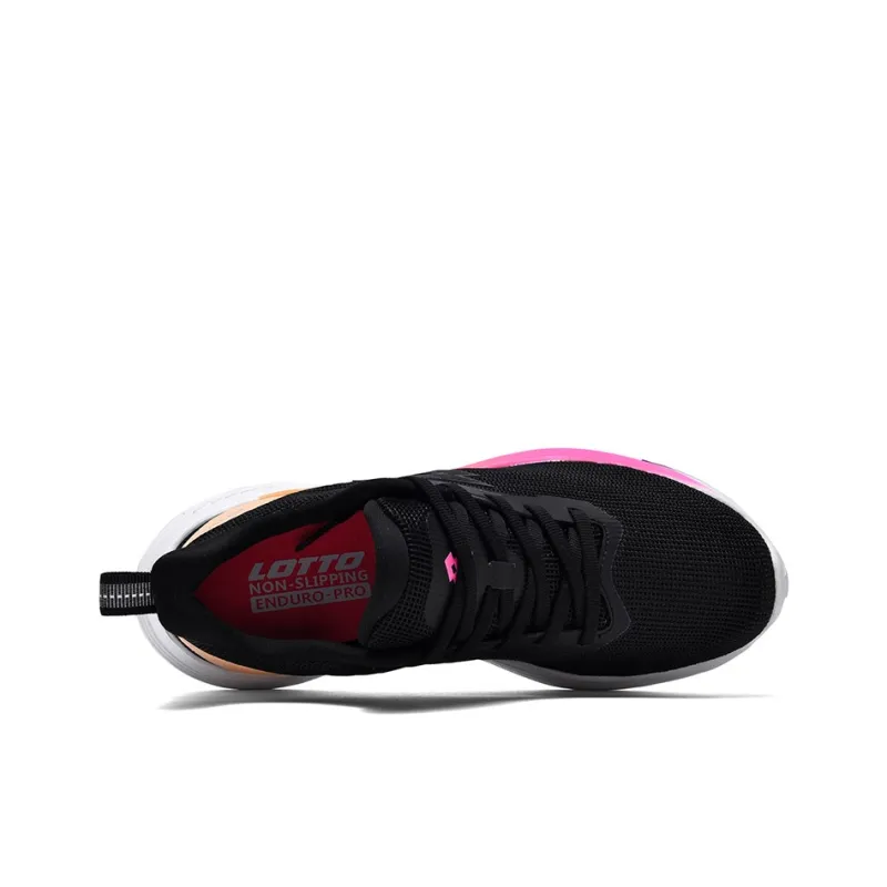 LOTTO Anti Slip Wear Resistant Low Top Running Shoes Women's Black-3