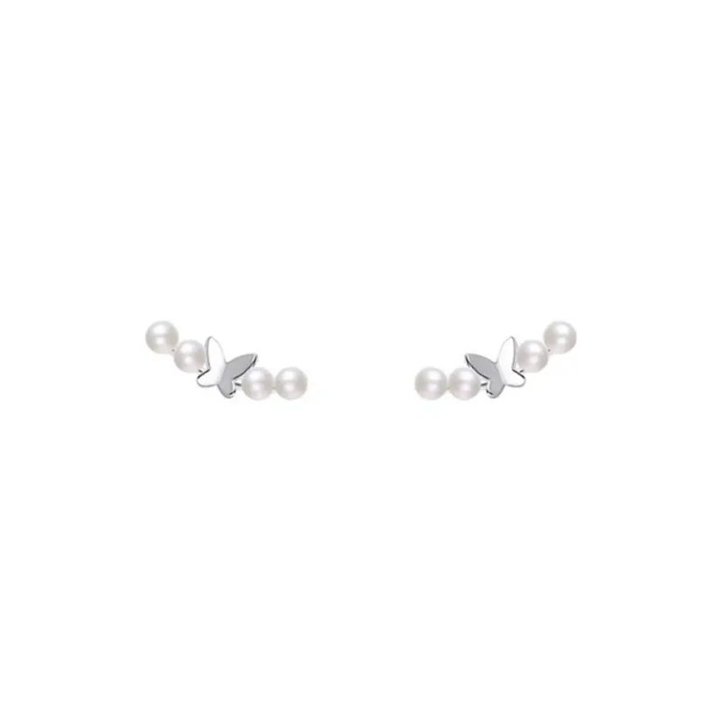 May10th S925 Silver Stud Stud Earrings Women's-0