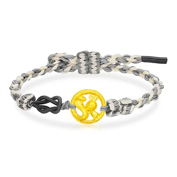 Lao Feng Xiang Gold Bracelet Unisex-5