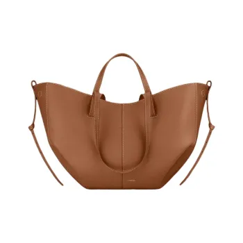 Polene Calfskin One Shoulder Handbags Women's Brown