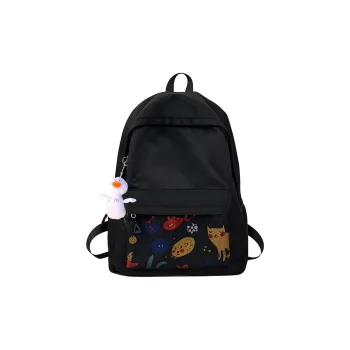 Kaka Tree Nylon Backpack Regular Unisex Black/Gray