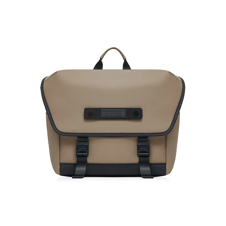 OIWAS Fabric Messenger Bag, Handbag Unisex Black/Khaki-5