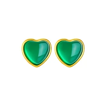 CHOW TAI SENG Chalcedony Stud Earrings Women's