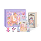 Blue Pink Graffiti Concert+Purple Graffiti Shopping Bag+Random Sticker