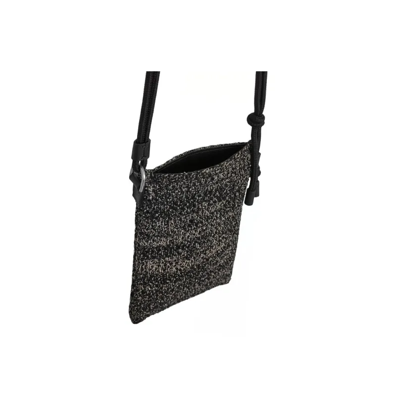 COS Polyester Crossbody Cell Phone Pouch Men's Black & White-3