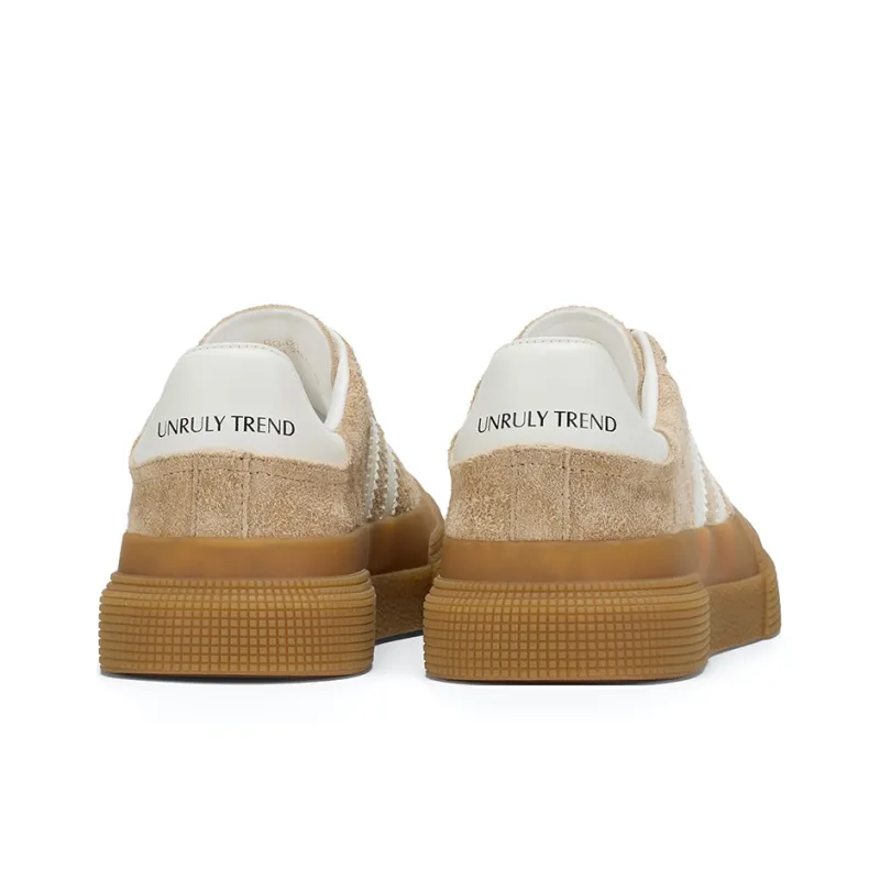 GG CC Skateboard Shoes Women's Low Top Coffee/Apricot/Gray-10