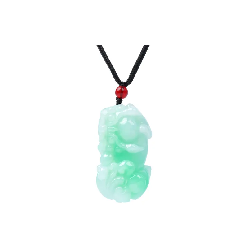 Pengshan Ice Glutinous Jadeite Pendants Unisex-0