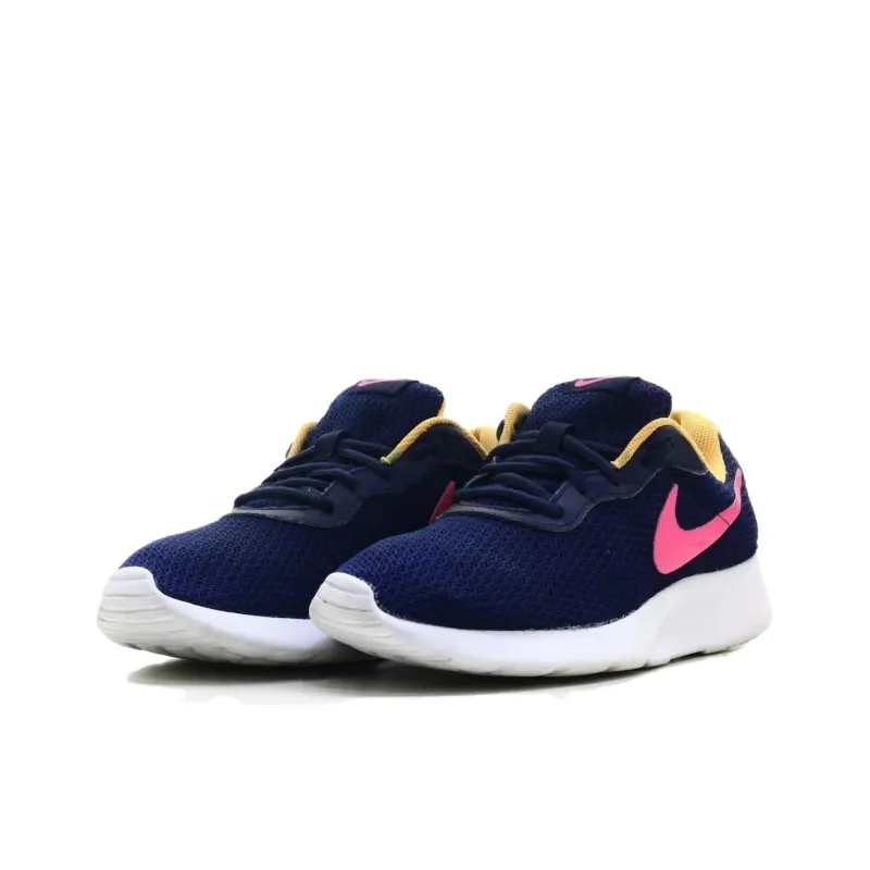 Nike Tanjun Slip Resistant And Breathable Low Top Running Shoes Women's Blue-2