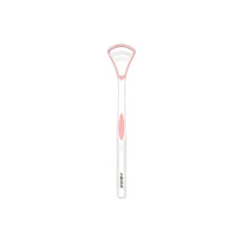 FAWNMUM Cleaning Tongue Cleaning Toothbrush Portable Soft # Pink