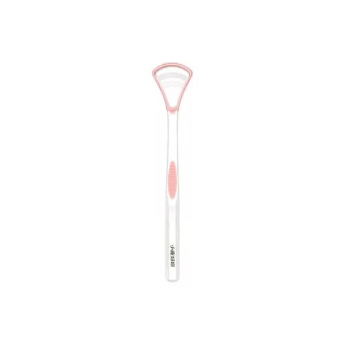 FAWNMUM Cleaning Tongue Cleaning Toothbrush Portable Soft # Pink