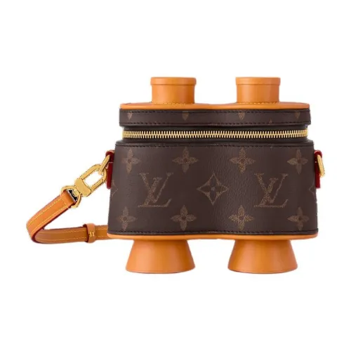 LOUIS VUITTON Cow Leather Shoulder Bag Men's Brown