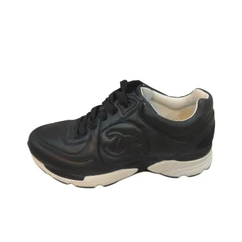 CHANEL Low Top Casual Shoes Women's Black