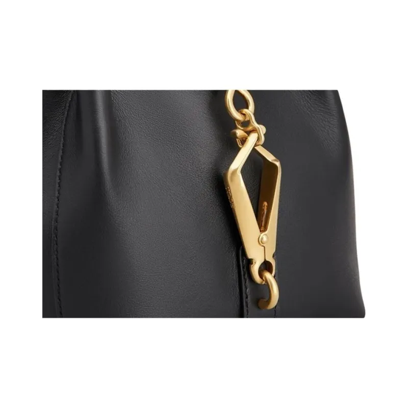 TOD'S Cow Leather Handbag Mini Women's Black-4