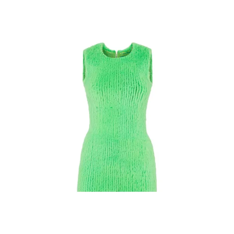 FENDI SS23 Sleeveless Dress Women's Green-3