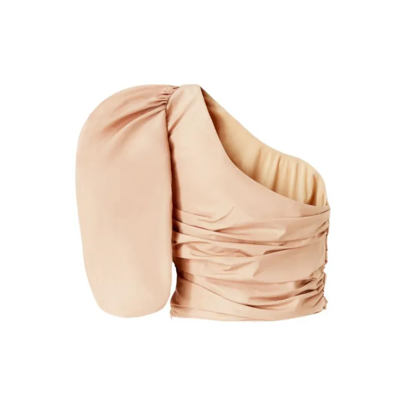 PINKO Asymmetrical One Shoulder Top-1