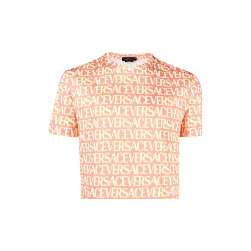 VERSACE T-Shirts Men Orange-4