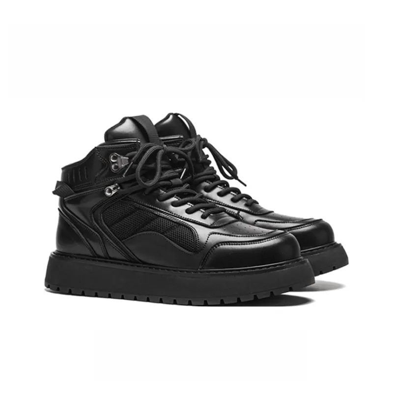 Ruomini Ankle Boots Men Black-6