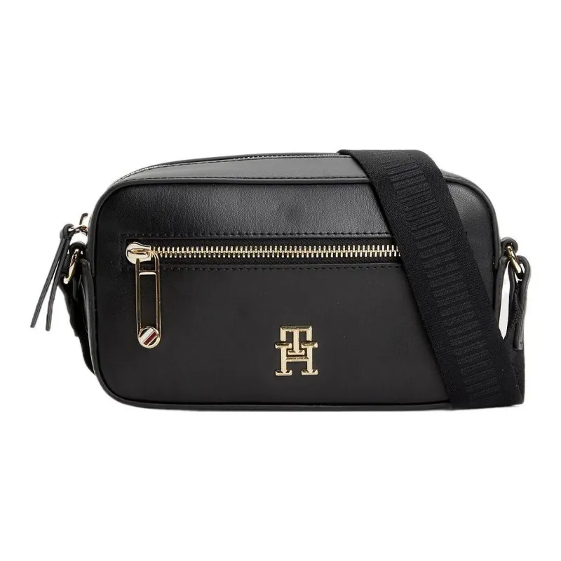 Tommy Hilfiger Polyurethane Camera Bag Shoulder Bag Crossbody Bag Regular Women's Black-0