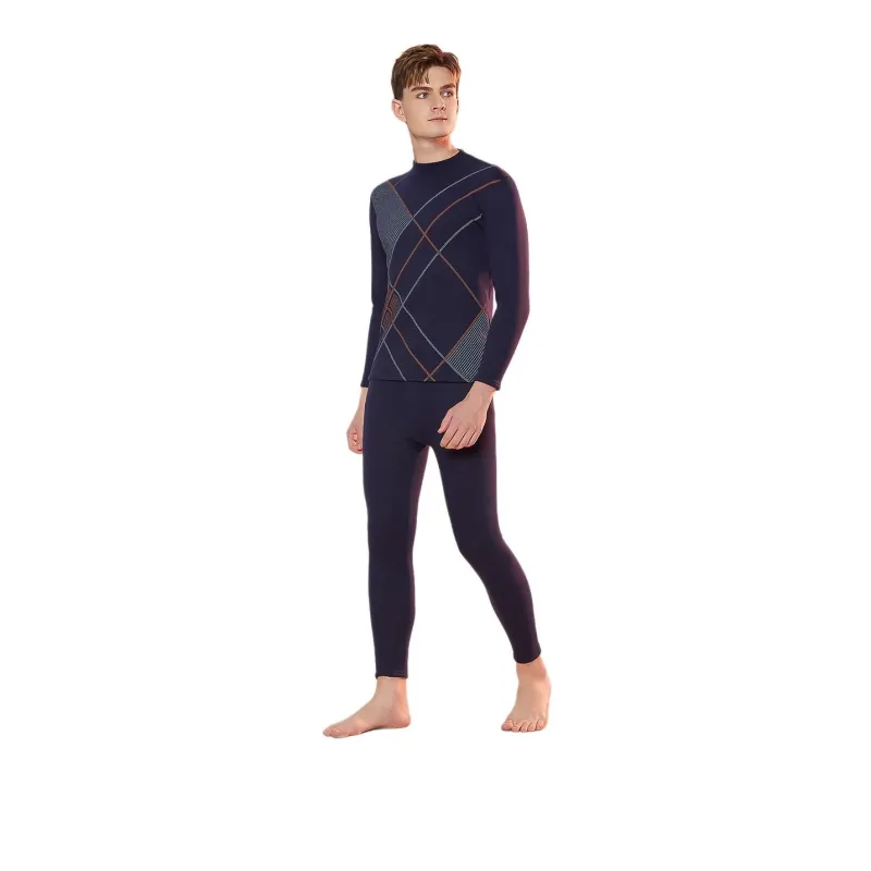 Red bean Men Thermal Sets-0