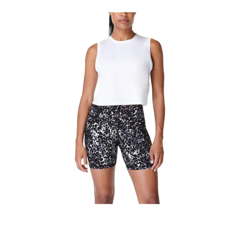 Victoria's Secret SWEATY BETTY NEW! Breathe Easy Crop Muscle Tank Tank Tops Women's White/White-0