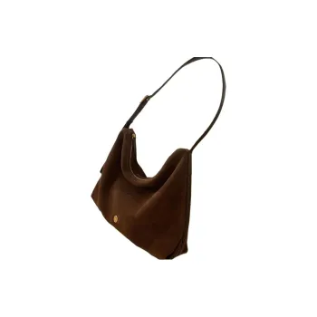 BEMIX PETS Suede Shoulder Bag Large Size Women's Coffee
